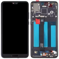 Części serwisowe do telefonów - Wyświetlacz LCD + ekran dotykowy Huawei P20 EML-L09 EML-L29  (Regenerowany) Ramka czarna - miniaturka - grafika 1