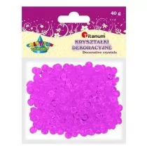 Titanum Kryształki plastikowe. 40 g, Fioletowe, Titanum - Pasmanteria - miniaturka - grafika 1