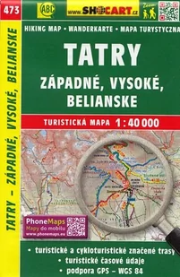 SHOCart Tatry - západné, Vysoké, Belianské, 1:40 000 - Atlasy i mapy - miniaturka - grafika 1