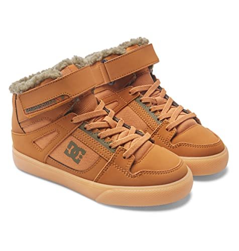 DC Shoes Męskie buty Pure High Top zimowe skateboardowe, brązowy - Braun Wheat We9. - 36 EU