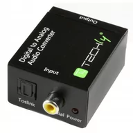 Adaptery i przejściówki - Techly Adapter Audio SPDIF Toslink Coaxial RCA na Analog RCA L/R 301139 - miniaturka - grafika 1