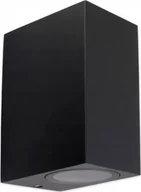 Lampy ogrodowe - Kinkiet Master LED Delio Duo kinkiet elewacyjny ogrodowy 2-punktowy czarny - miniaturka - grafika 1