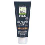 Szampony dla mężczyzn - Bio So etic SO MEN, Żel pod prysznic i szampon 3 w 1 Cedr Atlaski, 200 ml - miniaturka - grafika 1