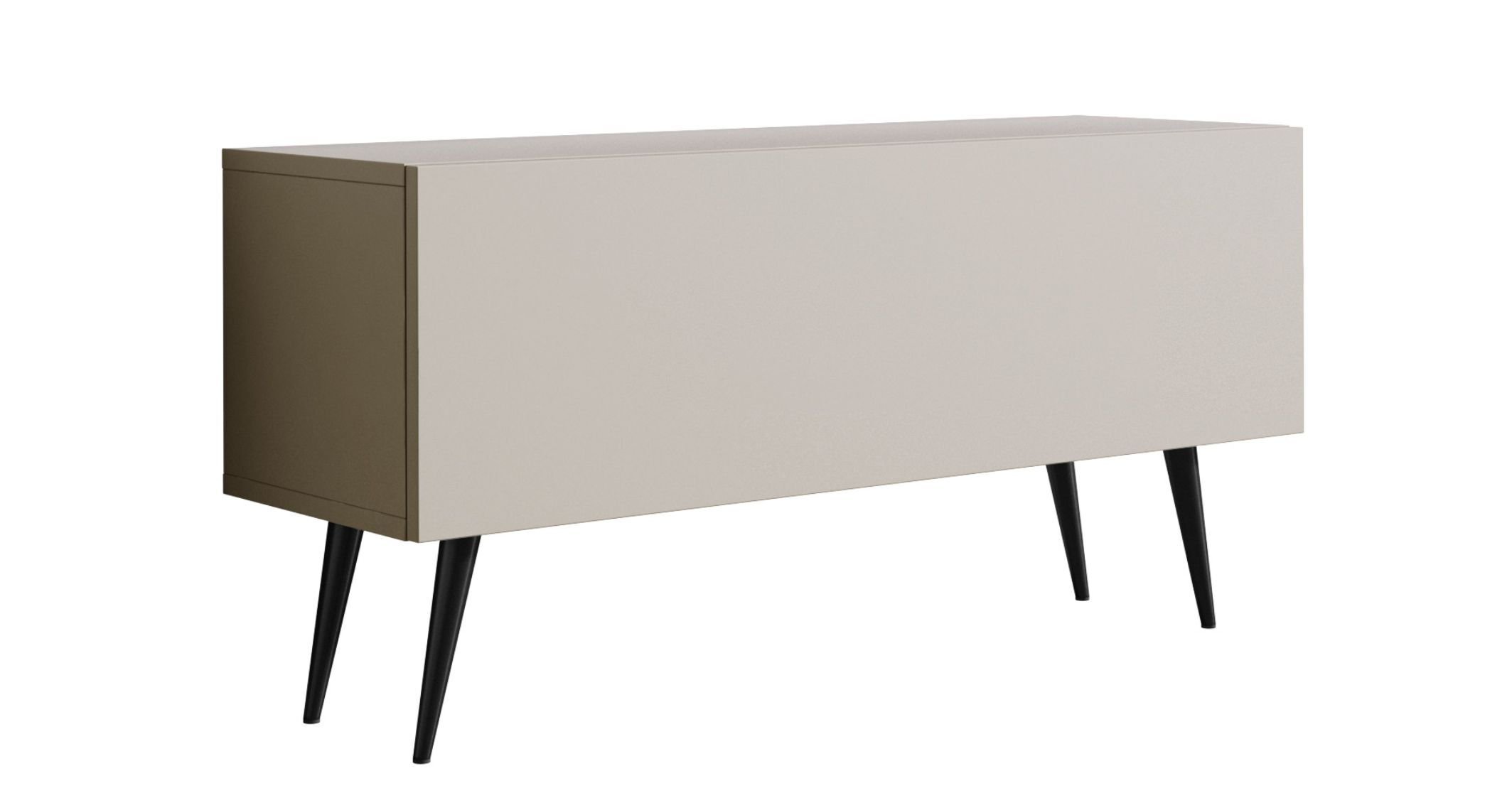 Szafka pod telewizor, kaszmir, czarne nogi, A: szer: 100 cm, wys: 52 cm, gł: 32 cm