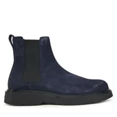Botki męskie - Sztyblety Calvin Klein Combat Ess Chelsea Boot Su YM0YM01372 Granatowy - miniaturka - grafika 1
