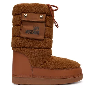 Śniegowce LOVE MOSCHINO JA24452G0NISM21A Brązowy - Śniegowce damskie - miniaturka - grafika 1