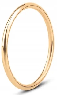 ZŁOTY PIERŚCIONEK KLASYCZNY LINKA LINEA LISCIA 585 - Pierścionki - miniaturka - grafika 1