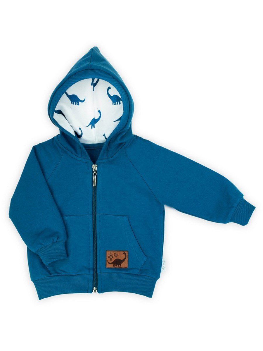 Chłopięca bluza dresowa z kapturem marska Nicol,r.56