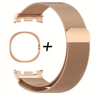 Akcesoria do smartwatchy - TEMU Kompatybilna metalowa bransoleta magnetyczna do for Samsung Galaxy Watch 8/Classic/Ultra 2 z etui TPU i paskiem Milanese – Zastępczy pasek do - miniaturka - grafika 1