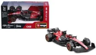 Race Alfa Romeo F1 Stake C43 2023 Bottas BBURAGO - Samochody i pojazdy dla dzieci - miniaturka - grafika 1
