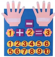 Gry planszowe - ZABAWKA EDUKACYJNA MATEMATYKA NAUKA DODAWANIA I ODEJMOWANIA DLA DZIECI FILC - miniaturka - grafika 1