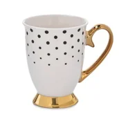 Kubki - Kubek COCO 300 ml na stopce kropki - miniaturka - grafika 1