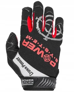 POWERSYSTEM POWER-SYSTEM RĘKAWICZKI CROSS POWER-BLACK-XXL 2860BK-6 - Rękawice do ćwiczeń - miniaturka - grafika 1