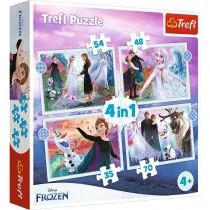 Trefl Puzzle 4w1 W magicznym lesie Frozen 2 Kraina Lodu - Puzzle - miniaturka - grafika 5