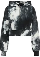 Bluzy damskie - ocy Damska bluza z kapturem 82733740, czarno-niebieska biała, XL, czarny, niebieski, biały, XL - miniaturka - grafika 1