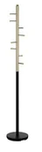 Wieszaki i stojaki - Wieszak stojący FERRO czarny / złoty - miniaturka - grafika 1