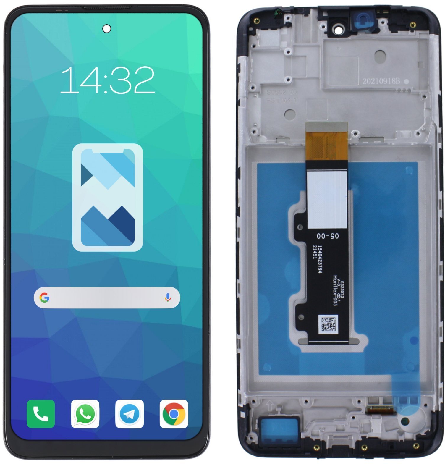 Wyświetlacz LCD Ekran do Motorola E40 RAMKA