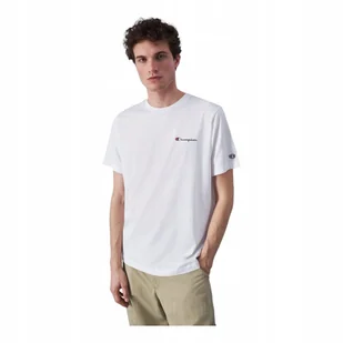 CHAMPION KOSZULKA MĘSKA T-SHIRT CREWNECK T-SHIRT BIAŁA r.XL - Koszulki męskie - miniaturka - grafika 1