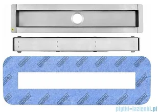 Wiper New Premium Revers Odpływ liniowy z kołnierzem 120 cm syfon drop 50 mat 500.0255.03.120 - Odpływy liniowe - miniaturka - grafika 7