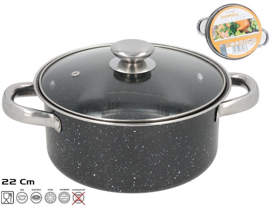 Patelnia Maku Garnek z nieprzywierającą powierzchnią 22 cm 13 5 x 29 x 22 cm KITCHEN&GO 8445393379883 8445393379883