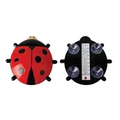 Termometry domowe - Termometr okienny biedronka przyssawki 17cm - miniaturka - grafika 1