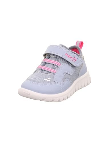 Superfit Dziewczęce Sport7 Mini Sneakersy, Jasnoniebieski, różowy 8400, 32 EU