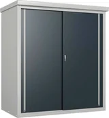 Pozostałe meble ogrodowe - Szafa ogrodowa vidaXL Trimetals Metalowa szafka ogrodowa Guardian D63 Szary 98x172x187 cm Zawiera 2 półki - miniaturka - grafika 1