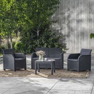 Keter Stolik ogrodowy Rosalie, grafitowy - Stoły ogrodowe - miniaturka - grafika 1