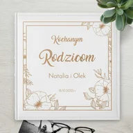 Albumy fotograficzne - Duży album na zdjęcia z grawerem dla rodziców na podziękowanie ślu - miniaturka - grafika 1