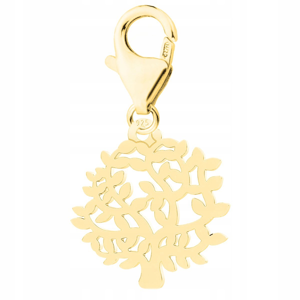 Zawieszka złota wisząca Drzewko srebro 925