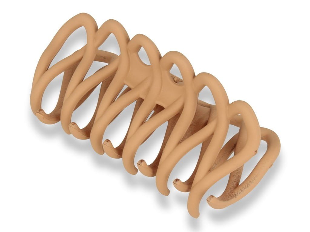 Orientana, Klamra spinka do włosów beżowy krab