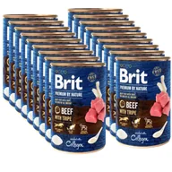 Mokra karma dla psów - Brit Premium by Nature Beef with Tripe 18x400g - miniaturka - grafika 1