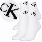 Skarpetki damskie - Calvin Klein Skarpetki Stopki 2 Pary 35-38 Biały Ck - miniaturka - grafika 1