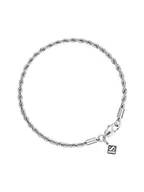 Bransolety męskie - ICED STUFF Bransoletka Rope Białe złoto - miniaturka - grafika 1
