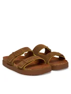 Klapki i japonki męskie - Tommy Hilfiger Klapki Cork Adjustable Suede Sandal FM0FM05869 Brązowy - miniaturka - grafika 1