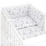 Pościel dla dzieci - MAMO-TATO 3-el pościel dla niemowląt PREMIUM do łóżeczka 70x140 - Bór biały - miniaturka - grafika 1