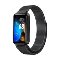 Akcesoria do smartwatchy - opaska pasek bransoleta NYLON Huawei Band 8 czarna - miniaturka - grafika 1