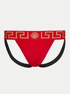 Versace Slipy Jock Strap AUU01017 1A1001 Czerwony - Majtki damskie - miniaturka - grafika 1