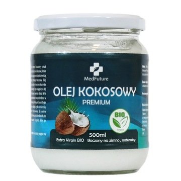 Olej Kokosowy nierafinowany, tłoczony na zimno Extra Virgin 500 ml