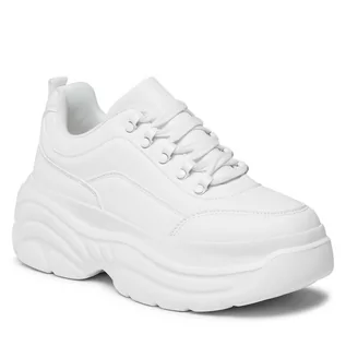 Sneakersy damskie - Sneakersy DEEZEE - WAG111001-02 White - grafika 1
