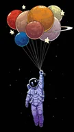 Puzzle - PUZZLE Kosmos Astronauta Planety + IMIĘ Pudełko 120 el. - miniaturka - grafika 1