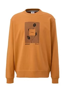 s.Oliver bluza męska długi rękaw, pomarańczowy, XL - Bluzy męskie - miniaturka - grafika 1