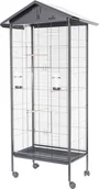 Klatki i wyposażenie dla ptaków - ZOLUX Woliera dla ptaków CHIC SOLO czarna H156 - miniaturka - grafika 1