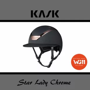 Kask Sport Kask Star Lady Chrome WG11 - KASK - czarny/różowe złoto - roz. 55-56 - Kaski do jazdy konnej - miniaturka - grafika 1