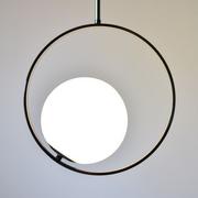 Lampy sufitowe - MCODO Lampa sufitowa Bella czarna chromowana w stylu glamour P83022.350-black - miniaturka - grafika 1