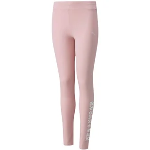 Legginsy dla dzieci Puma Alpha Leggings G różowe - Odzież sportowa dziecięca - miniaturka - grafika 1