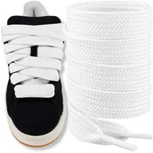 Akcesoria obuwnicze - Sznurówki Białe Grube 15mm Sznurowadła Do Butów Szerokie Campusy Knu 90 cm - miniaturka - grafika 1