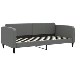 Sofa z funkcją spania, ciemnoszara, 90x200 cm, obita tkaniną Lumarko! - Łóżka Sofa z funkcją spania, ciemnoszara, 90x200 cm, obita tkaniną Lumarko! - Łóżka - miniaturka - grafika 3