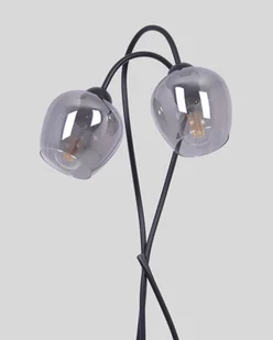 Wysoka lampa stojąca w kolorze grafitowym K-5198 z serii SARA - Lampy stojące - miniaturka - grafika 1