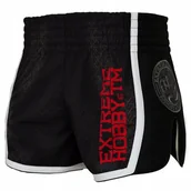 Kimona, stroje i obuwie - Extreme Hobby Spodenki Muay Thai Black Armour M - miniaturka - grafika 1